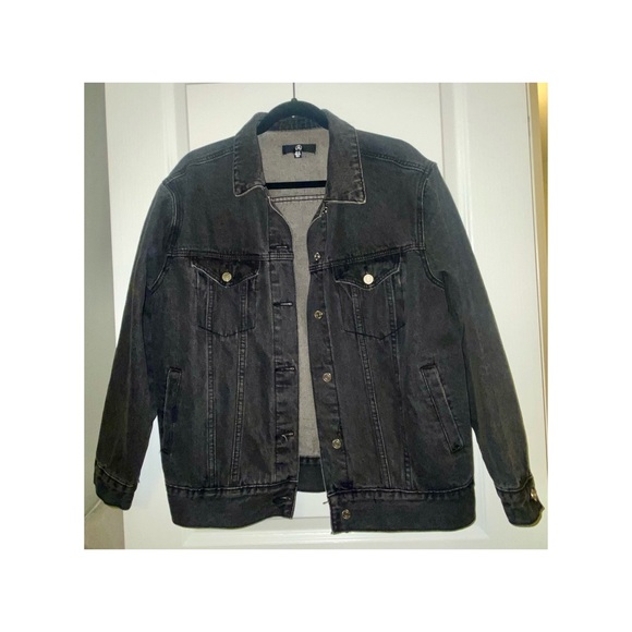 Missguided oversized denim jacket size 6 - Picture 1 of 5